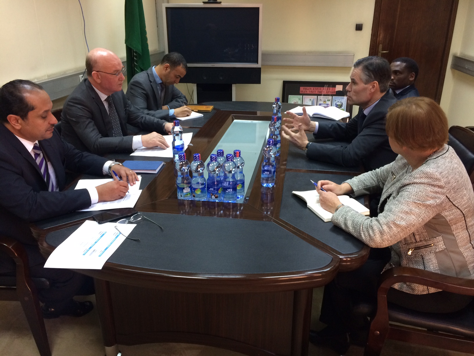 Meeting with Commissioner for Peace and Security of the African Union, H.E. Amb. Smail Chergui, and Dr. Tarek A. Sharif, Head of Defence and Security Division in PSD Department African Union  (16 January 2017)